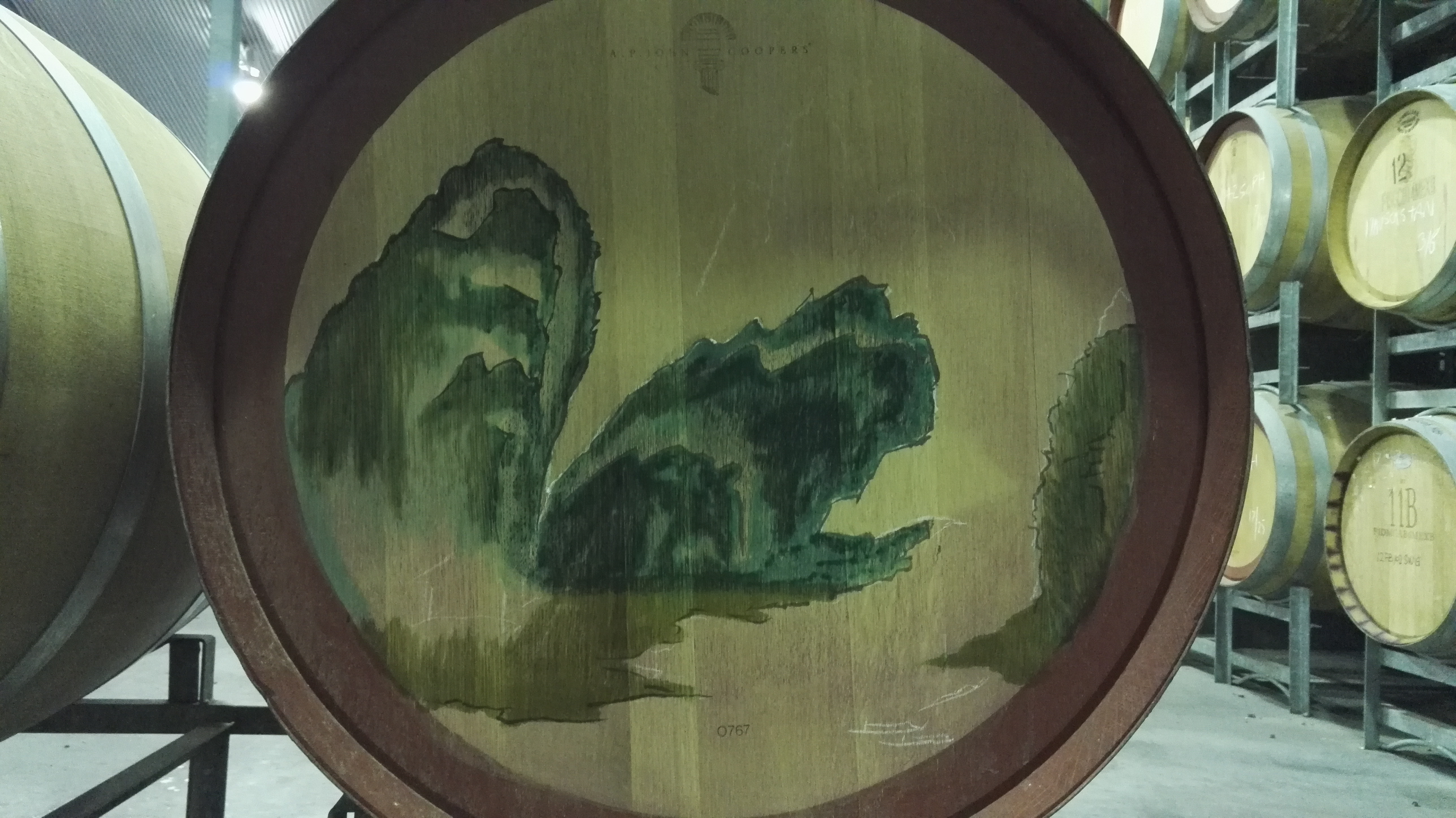橡木桶画作1